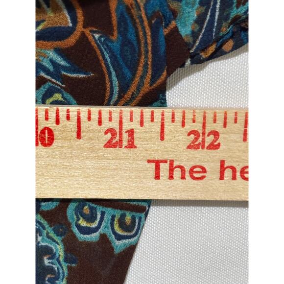 Y2k Women L Sheer Tunic Top V-Neck Sequin Beads Coquette Fairy Whimsy Bella Swan - Picture 7 of 9